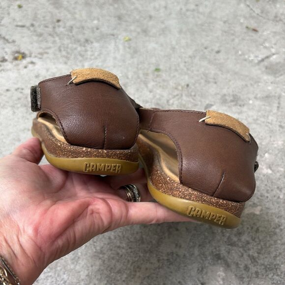 Camper Leather n Suede crisscross sandal - Picture 5 of 9